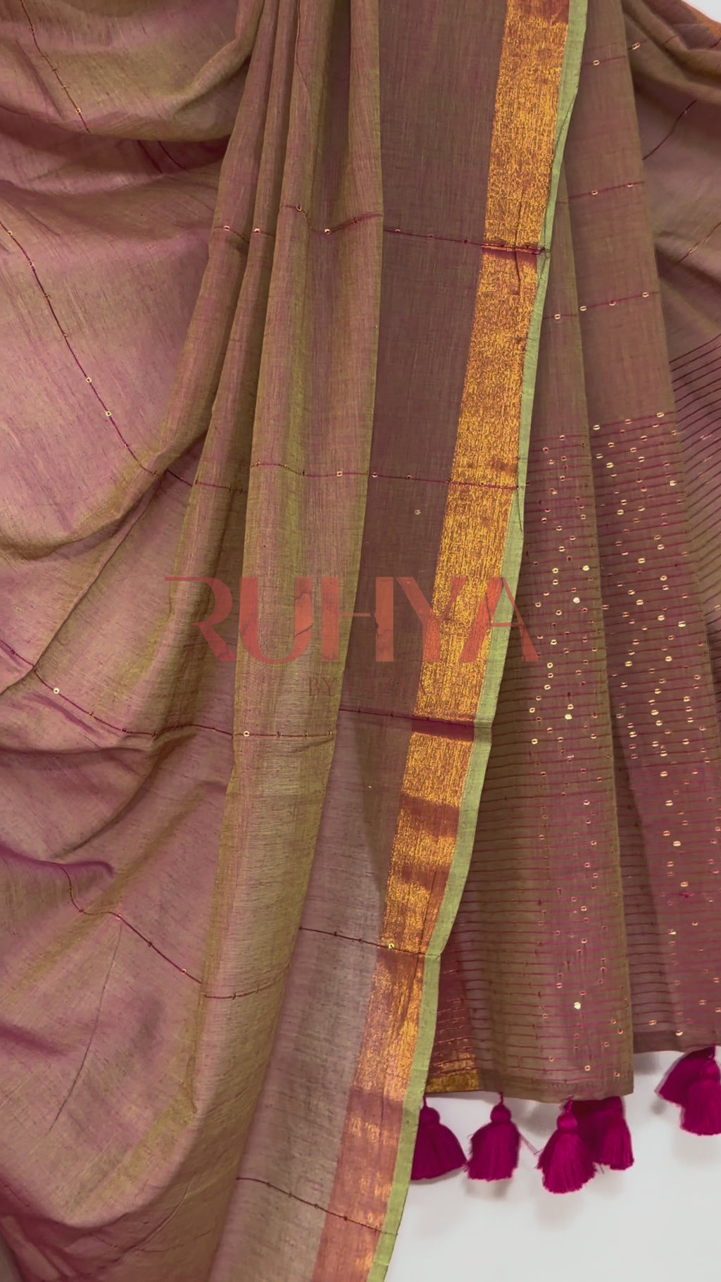 Pearl apple - Dual shade sequence Mul cotton